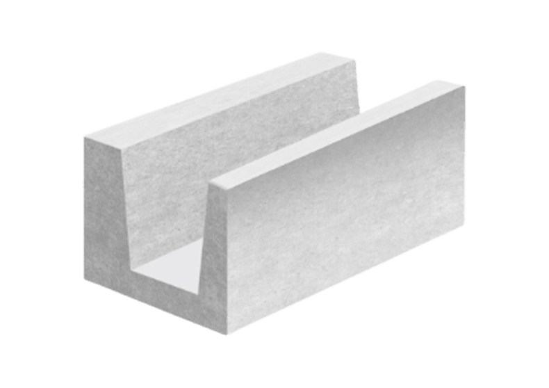 U-блок ЛСР D500 200х250х500 мм
